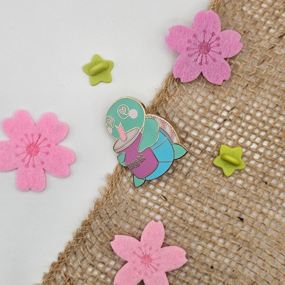 Original Tea-Turtle Enamel Pin