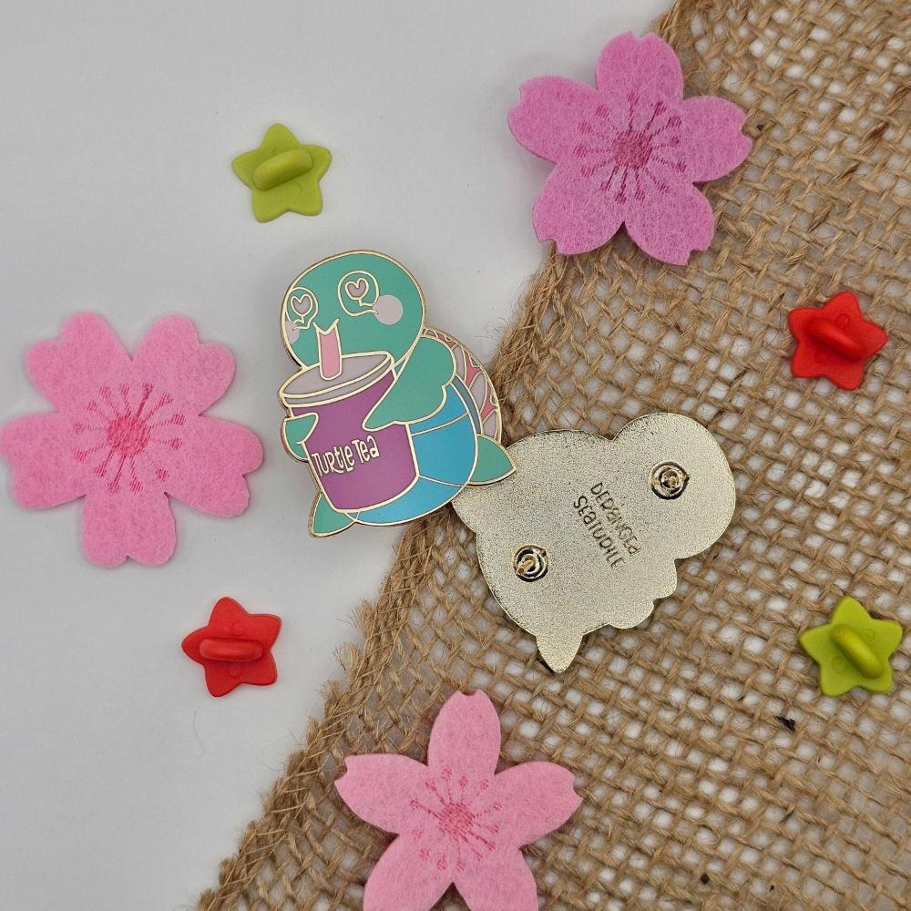 Original Tea-Turtle Enamel Pin