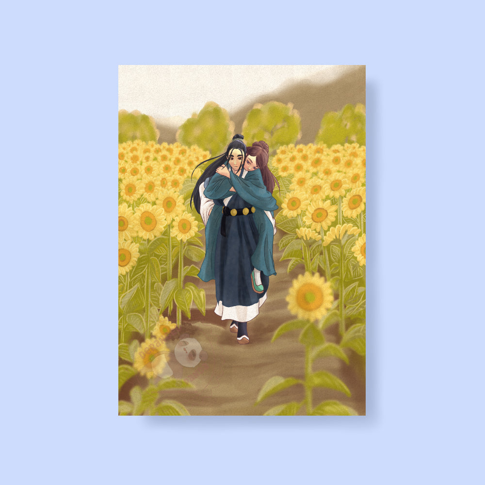 Lover's Stroll Art Print