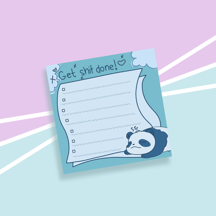 Kawaii "Get - done" Notepad - Small